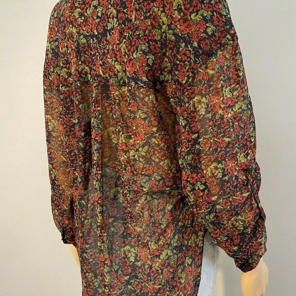 Free People XSmall Women's Top Summer Floral Print - Picture 3 of 9